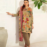 3PC Unstitched Doria Cambric Printed Suit (P285)
