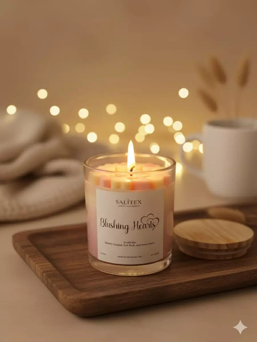 Blushing Hearts Luxury Scented Candle