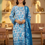 3PC Unstitched Cambric Printed Suit (SSW6U3P849)