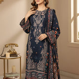3PC Unstitched Cambric Printed Suit (SSW6U3P820)