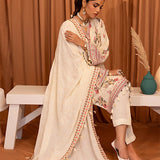 EMBROIDERED LUXURY KARANDI UNSTITCHED 3PCS