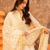 3PC Unstitched Festive Embroidered Suit (SUNS7JI059)