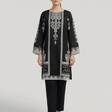 2PC Stitched Cambric Embroidered Suit (PML2PEC241)
