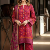 3PC Unstitched Printed Khaddar Suit (SUNS7ASI233)