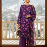 3PC Unstitched Khaddar Printed Suit (SSW6U3P831)