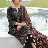 3PC Unstitched Printed Cambric Suit (SSW6U3P387)