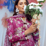 3PC Unstitched Printed Lawn Silk Suit (SI009)