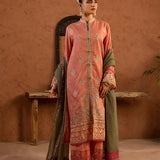 3PC Cotton Net Embroidered Suit (SPL3PELP050)