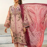 3PC Unstitched Printed Silk Lawn Suit (SUNS7ASI303)