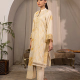 2PC Stitched Jacquard Embroidered Shirt Dupatta  (SPL2PEC034)