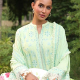 CHIKANKARI CAMBRIC EMBROIDERED SUIT (CK001)