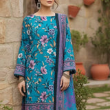 3PC Unstitched Printed Khaddar Suit (SUNS7ASI255)