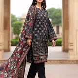 3PC Unstitched Printed Cambric Suit (SSW6U3P387)