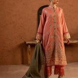 3PC Cotton Net Embroidered Suit (SPL3PELP050)