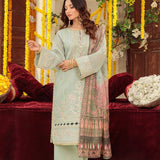 3PC Unstitched Festive Embroidered Suit (SUNW6NO037)
