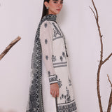 MONOCHROME EMBROIDERED LAWN SUIT