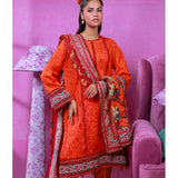 3pc Unstitched - Printed Lawn Suit