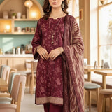 3PC Unstitched Cambric Printed Suit (SSW6U3P848)