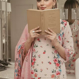 3PC Unstitched Printed Cambric Suit (SSW6U3P317)