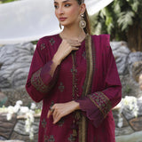 ECLAT-EMBROIDERED LUXURY CAMBRIC UNSTITCHED 3PCS