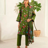 3PC Unstitched  Doria Cambric Printed Suit (P286)
