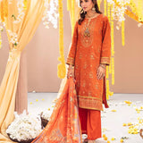 3Pc Unstitched Festive Embroidered Suit (No052)