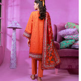 3pc Unstitched - Printed Lawn Suit