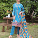 3PC STITCHED LUXURY CAMBRIC EMBROIDERED SUIT