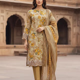 3PC Unstitched Printed Cambric Suit (SSW6U3P397)