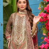 3PC LUXURY CAMBRIC EMBROIDERED SUIT