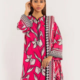 3PC UNSTITCHED - PRINTED CAMBRIC LAWN SUIT