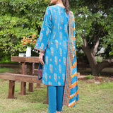 3PC STITCHED LUXURY CAMBRIC EMBROIDERED SUIT