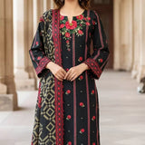 3PC Unstitched Printed Cambric Suit (SSW6U3P388)