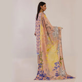 3pc Unstitched - Printed Lawn Suit