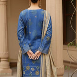 3PC Unstitched Printed Khaddar Suit (SUNS7ASI230)