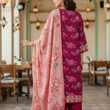 3PC Unstitched Cambric Printed Suit (SSW6U3P847)