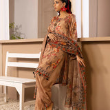 3PC Stitched Printed Silk Lawn Suit (ASI052)