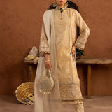 3PC Stitched Staple Dyed Embroidered Suit (SPL3PELP096)