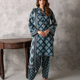 3pc Unstitched - Printed Cambric Suit