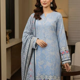3PC Unstitched Printed Cambric Suit (SSW6U3P316)