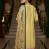 3PC Stitched Cotton Net Embroidered Suit (SPL3PEF121)