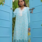 LUXURY CAMBRIC EMBROIDERED SUIT