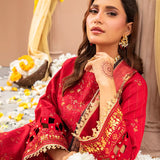 3Pc Unstitched Festive Embroidered Suit (No053)