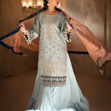 3PC Unstitched Luxury Formal Hand-Worked Suit (SUNW6RO006)