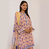 3pc Unstitched - Printed Lawn Suit