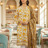 3PC Unstitched Cambric Printed Suit (SSW6U3P846)