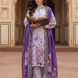 3PC Unstitched Printed Cambric Suit (SSW6U3P398)