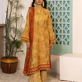 3PC Unstitched Printed Silk Lawn Suit (ASI067)