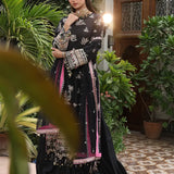 3PC UNSTITCHED FESTIVE EMBROIDERED SUIT