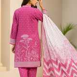3PC Unstitched Printed Lawn Silk Suit (SUNS7ASI169)